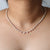 SI Clarity Diamond Trio Necklace, 14k Yellow Gold, Choker Petite Jewelry For Women, Girls