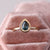 Unique Solitaire Pear Teal Sapphire Gemstone With Gold Bezel Setting Ring in Solid 14k Yellow Gold Jewelry, Handmade Ring, Dainty Stackable Ring, Perfect Gift For Anniversary, Engagement