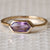 Solitaire Amethyst Ring, 14k Solid Gold Bezel Set Ring, Hexagon Cut Amethyst Band Ring, Stackable Ring, Fine Jewelry