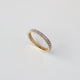 Natural Diamond Eternity Band, 14k Yellow Gold Unique Stackable Band, Promise Band, Dainty Ring For Women, Handmade Jewelry