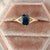 Oval Blue Sapphire Unique Engagement Ring, 14k Solid Gold Solitaire Ring, Teal Blue Sapphire Split Band Ring, Claw Set Ring, Fine Jewelry