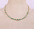 Emerald Bezel Set Tennis Necklace, Graduation Station Necklace, Green Gemstone Minimalist Necklace, Layering Proposal Necklace, May Birthstone Necklace