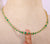 Emerald Bezel Set Tennis Necklace, Graduation Station Necklace, Green Gemstone Minimalist Necklace, Layering Proposal Necklace, May Birthstone Necklace