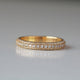 Diamond Full Eternity Ring, 14k Yellow Gold Wedding Band, Stackable Ring, Natural Diamond 3 Line Eternity Ring, Unique Engagement Ring