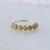 Salt and Pepper Diamond Engagement Ring In Solid 14k Yellow Gold Rose Cut Handmade Half Eternity Ring