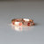 14k Rose Gold Orange Sapphire Thick Band Ring, Distance Band Ring, Thumb Ring, Handmade Jewelry