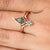 Kite Shape Moss Agate With Diamond Engagement Ring Set, 14k Solid Gold Ring, Beautiful Bridal Ring Set, Anniversary Gift