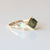 Moss Agate, Opal & Diamond Unique Ring In 14k Solid Gold, Princess Moss Agate Ring, Engagement Ring, Women's Jewelry,