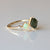 Moss Agate, Opal & Diamond Unique Ring In 14k Solid Gold, Princess Moss Agate Ring, Engagement Ring, Women's Jewelry,