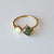 Moss Agate, Opal & Diamond Unique Ring In 14k Solid Gold, Princess Moss Agate Ring, Engagement Ring, Women's Jewelry,