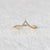 14k Gold Diamond Chevron Crown Band, Stackable Matching Band, Minimalist Wedding Band, V Shape Ring, Perfect Gift For Her