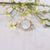 Gorgeous Moonstone Grand Engagement Ring,14k Rose Gold Halo Diamond Jewelry