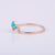 Genuine Marquise Turquoise Diamond Crown Ring 14k Gold Fine Jewelry