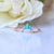 Genuine Marquise Turquoise Diamond Crown Ring 14k Gold Fine Jewelry