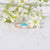 Genuine Marquise Turquoise Diamond Crown Ring 14k Gold Fine Jewelry