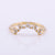 SI Clarity Trio Diamond Ring, Crown Diamond Band 14k Gold Petite Jewelry