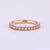 Natural SI Diamond Eternity Band Ring, 14k Rose Gold Fine Birthday Gift Jewelry