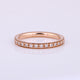 Natural SI Diamond Eternity Band Ring, 14k Rose Gold Fine Birthday Gift Jewelry