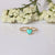 Genuine Turquoise Heart ring, Solitaire Band Anniversary Gift Jewelry For Women