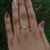 Genuine Turquoise Heart ring, Solitaire Band Anniversary Gift Jewelry For Women