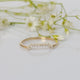 SI Clarity Diamond Crown Wedding Band Ring, 14k Yellow Gold, Petite Fine Jewelry