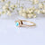 Natural Sleeping Beauty Arizona Turquoise Ring Diamond Half Crown Jewelry For Gift