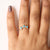 Genuine Turquoise Marquise Band Ring, Beautiful Diamond Crown Band, Fine Jewelry