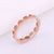 Milgrain Crown Eternity Band Ring,14k Rose gold Dainty Ring, Plain Gold Jewelry For Women