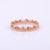 Milgrain Crown Eternity Band Ring,14k Rose gold Dainty Ring, Plain Gold Jewelry For Women