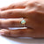 Natural Oval Opal Ring, Beautiful Chevron Ring Stack Jewelry For Wedding/Engagement