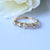 Cloud Eternity Diamond Wedding Band Ring Solid 14k Gold,Stacking Ring