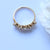 Cloud Eternity Diamond Wedding Band Ring Solid 14k Gold,Stacking Ring