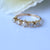 Cloud Eternity Diamond Wedding Band Ring Solid 14k Gold,Stacking Ring