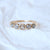 Beautiful Rose Cut Diamond Ring, Solid 14k Yellow Gold For Girls