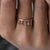 5 Stone Dangle Ring,5 Drop Ring in 14k Yellow Gold,Custom Ring,Stacking Ring