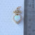 Genuine Opal Heart Halo Crown Diamond Pendant, Solid 14k Yellow Gold,Fine Handmade Jewelry