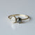 Salt and Paper Engagement Ring In Solid 14k Yellow Gold Unique Oval & Round Cut Handmade Two Stones Ring