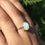 Genuine Opal Rectangle Ring, Blue Sapphire & Emerald Ring 14k Solid Yellow Gold jewelry For Gift