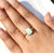 Genuine Opal Rectangle Ring, Blue Sapphire & Emerald Ring 14k Solid Yellow Gold jewelry For Gift