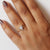 14k Solid Yellow Gold Triangle Moonstone Engagement Ring Diamond Fine Jewelry