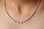 SI Clarity Diamond Trio Necklace, 14k Yellow Gold, Choker Petite Jewelry For Women, Girls