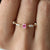 Solid 14k Yellow Gold Genuine Octagon Pink Sapphire and Natural Diamonds Engagement Ring