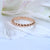 Eternity Beaded Band Ring Solid 14k Gold Wedding Ring