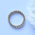 Cloud Eternity Diamond Wedding Band Ring Solid 14k Gold,Stacking Ring