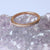 Half Eternity Delicate Diamond Band 14k Gold Ring, Wedding Band